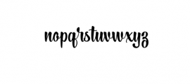 Lightning Script Font LOWERCASE