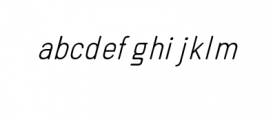 Linguineve Thin Italic.otf Font LOWERCASE