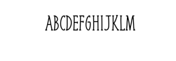 Liniga Serif Typeface Font UPPERCASE