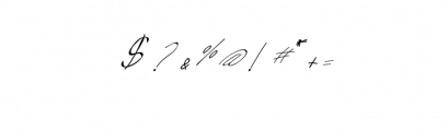 Livingston-Signature.otf Font OTHER CHARS