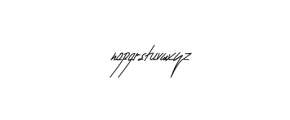 Livingston-Signature.otf Font LOWERCASE