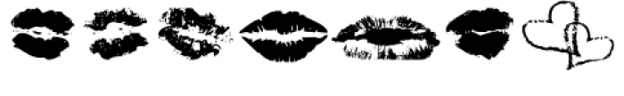 Lipstick Extras Font UPPERCASE