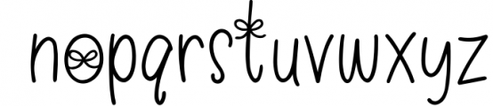 Little Bows | A cute little handwritten font Font LOWERCASE
