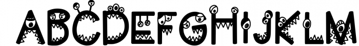 Little Monster Font UPPERCASE