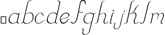 Little Swish Font Family 2 Font LOWERCASE