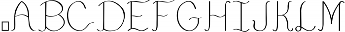 Little Swish Font Family 3 Font UPPERCASE