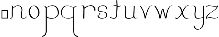 Little Swish Font Family 3 Font LOWERCASE