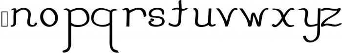 Little Swish Font Family Font LOWERCASE