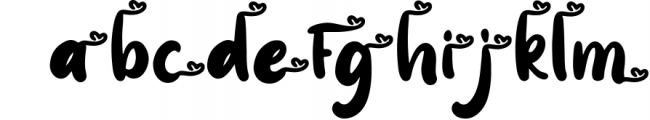 Little love - Lovely Font 2 Font LOWERCASE