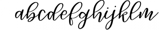 Lively Script Font LOWERCASE