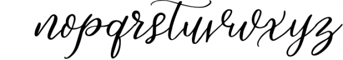 Lively Script Font LOWERCASE