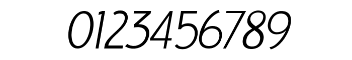 LIEUR Light Italic Font OTHER CHARS