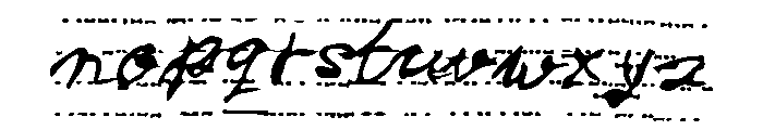LINE SCRIPT Font LOWERCASE