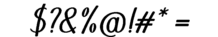 Libellule Regular Font OTHER CHARS