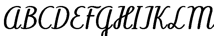 Libellule Regular Font UPPERCASE