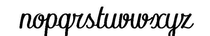 Libellule Regular Font LOWERCASE