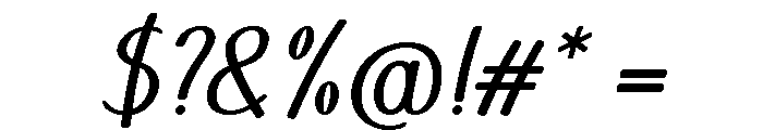 Libellule SemiExpanded Font OTHER CHARS