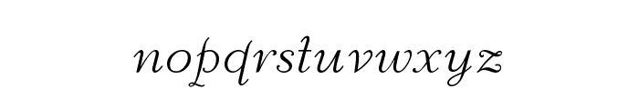 Liberate Normal Font LOWERCASE