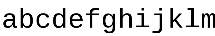Liberation Mono Regular Font LOWERCASE