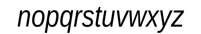 Liberation Sans Narrow Italic Font LOWERCASE