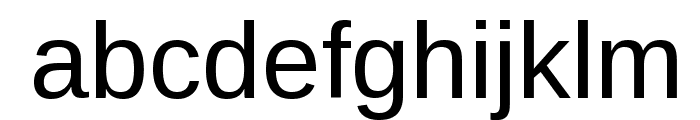Liberation Sans Regular Font LOWERCASE
