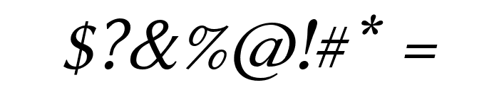 Libertinus Sans Italic Font OTHER CHARS