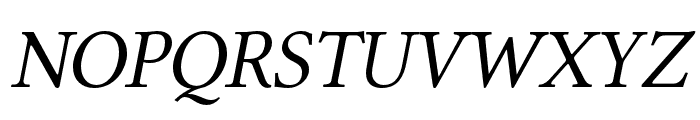 Libertinus Serif Italic Font UPPERCASE