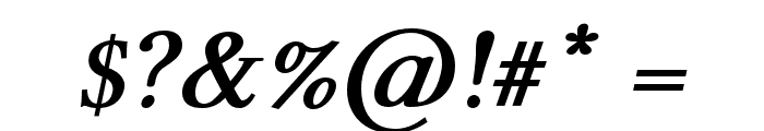 Libertinus Serif Semibold Italic Font OTHER CHARS