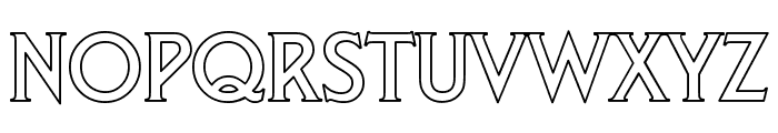 Liberty Hollow Font UPPERCASE