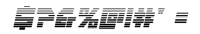 Liberty Island Gradient Italic Font OTHER CHARS