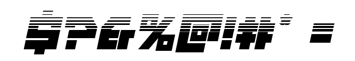 Liberty Island Half-Tone Italic Font OTHER CHARS