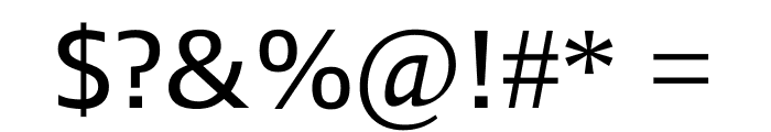 Liberty Sans Regular Font OTHER CHARS