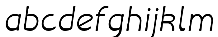 Libiamo ExtraLight Italic Font LOWERCASE