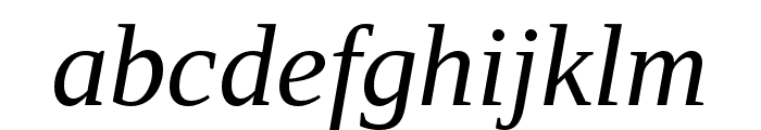 LibraSerifModern-Italic Font LOWERCASE