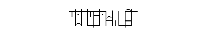 Library Font LOWERCASE