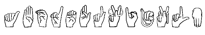 Libras-2016 Font UPPERCASE
