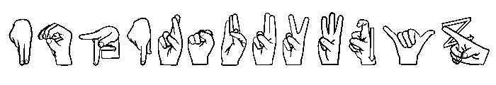 Libras-2016 Font LOWERCASE