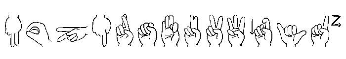 Libras 2020 Regular Font UPPERCASE