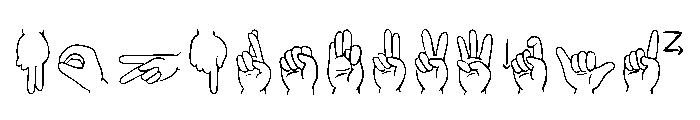 Libras 2020 Regular Font LOWERCASE