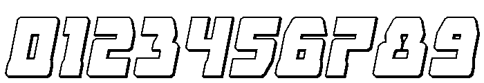 Librator 3D Italic Font OTHER CHARS