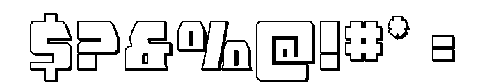 Librator 3D Font OTHER CHARS