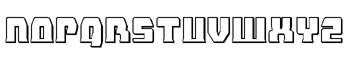 Librator 3D Font LOWERCASE