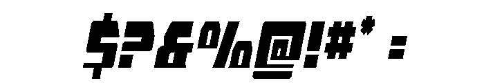 Librator Bar Condensed Italic Font OTHER CHARS