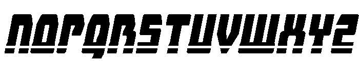 Librator Bar Condensed Italic Font UPPERCASE