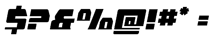 Librator Bar Expanded Italic Font OTHER CHARS