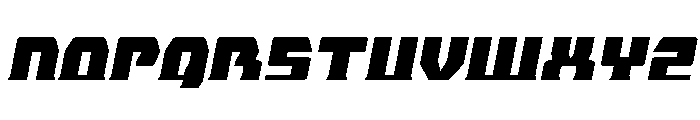Librator Bar Expanded Italic Font LOWERCASE