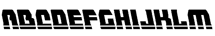 Librator Bar Leftalic Font UPPERCASE