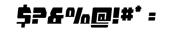 Librator Bar Semi-Italic Font OTHER CHARS