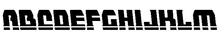 Librator Bar Semi-Leftalic Font UPPERCASE