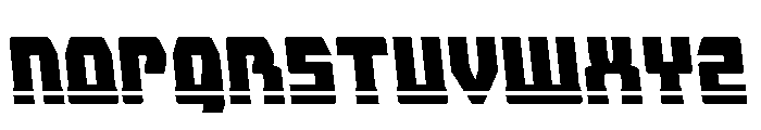 Librator Bar Semi-Leftalic Font UPPERCASE